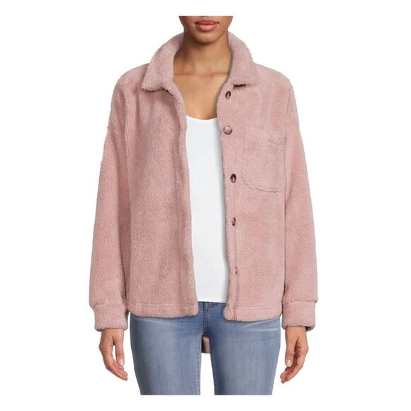 Time and Tru Faux Sherpa Button-Front Jacket size XL NWT - Picture 2 of 5